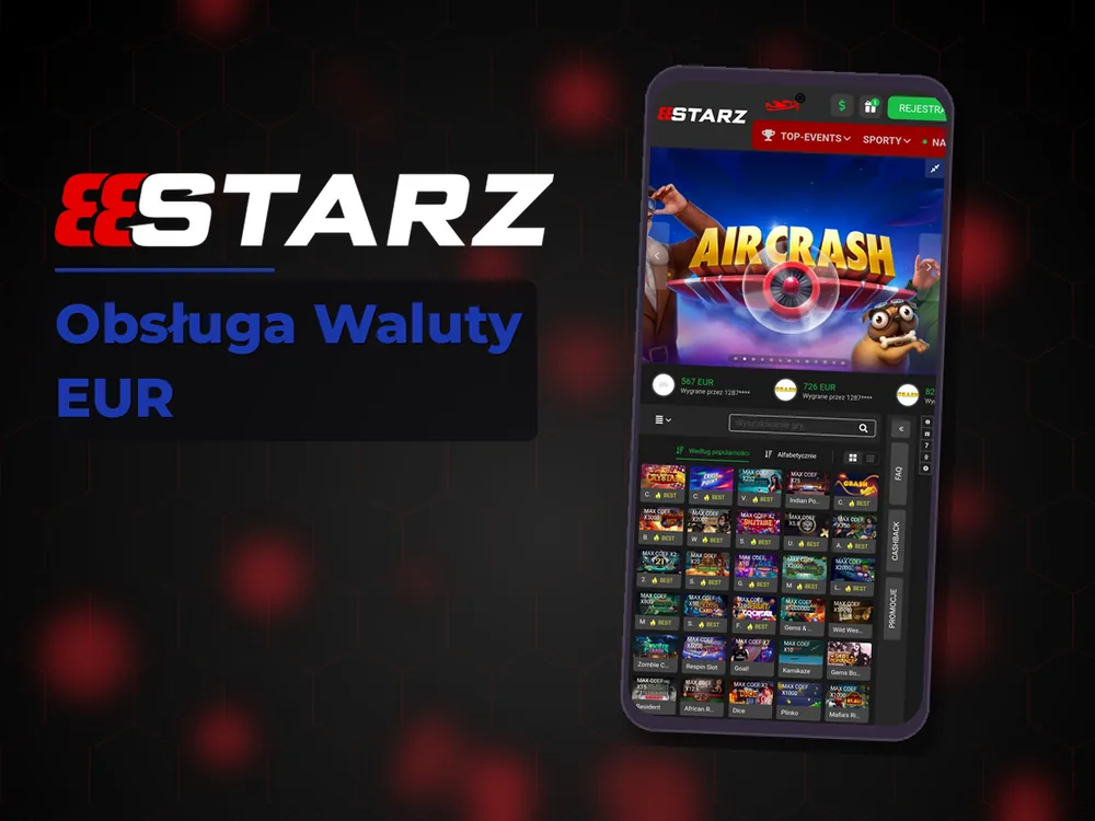 888starz - Obsługa Waluty EUR
