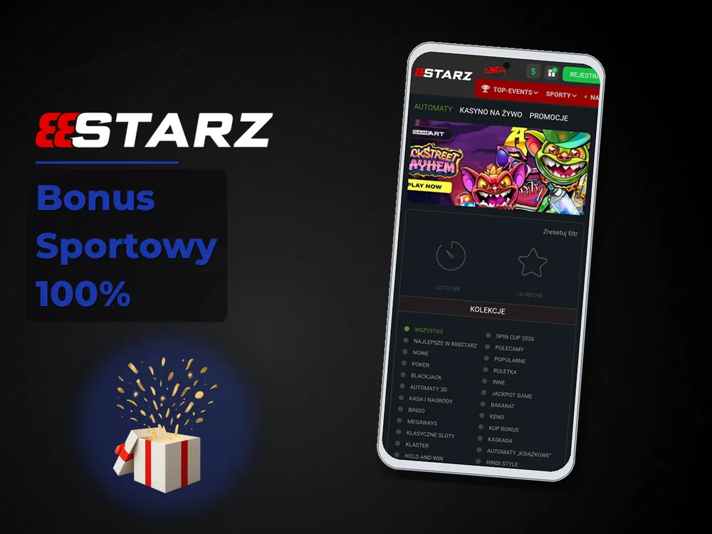 888starz - Bonus Sportowy 100%