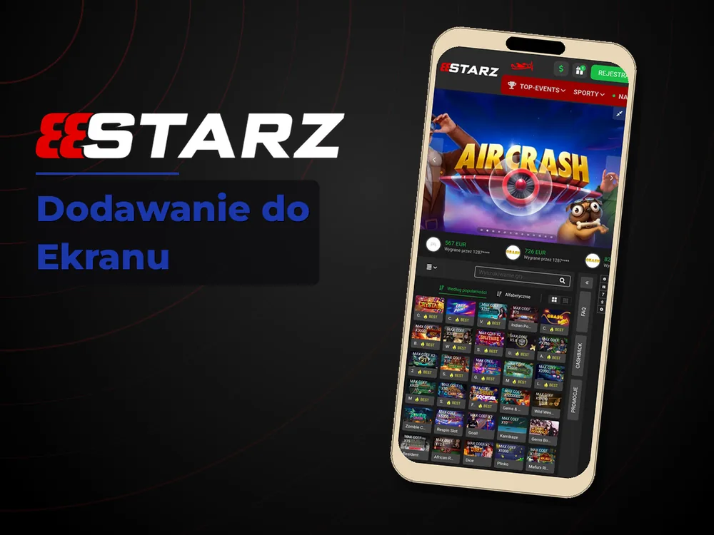 888starz - Dodawanie do Ekranu
