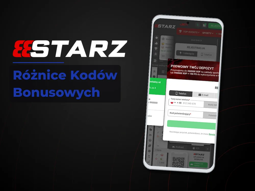 888starz - Różnice Kodów Bonusowych