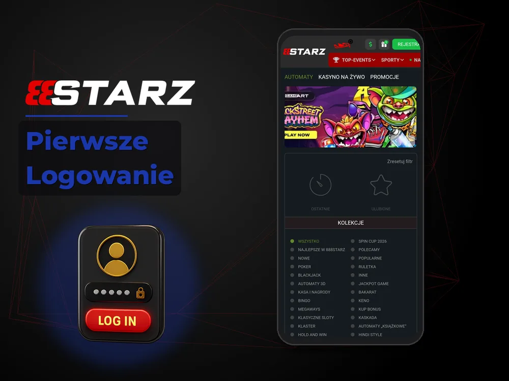 888starz - Pierwsze Logowanie