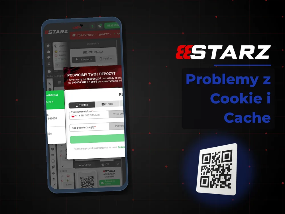 888starz - Problemy z Cookie i Cache