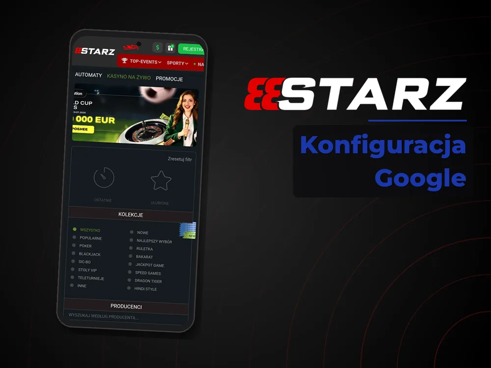 888starz - Konfiguracja Google