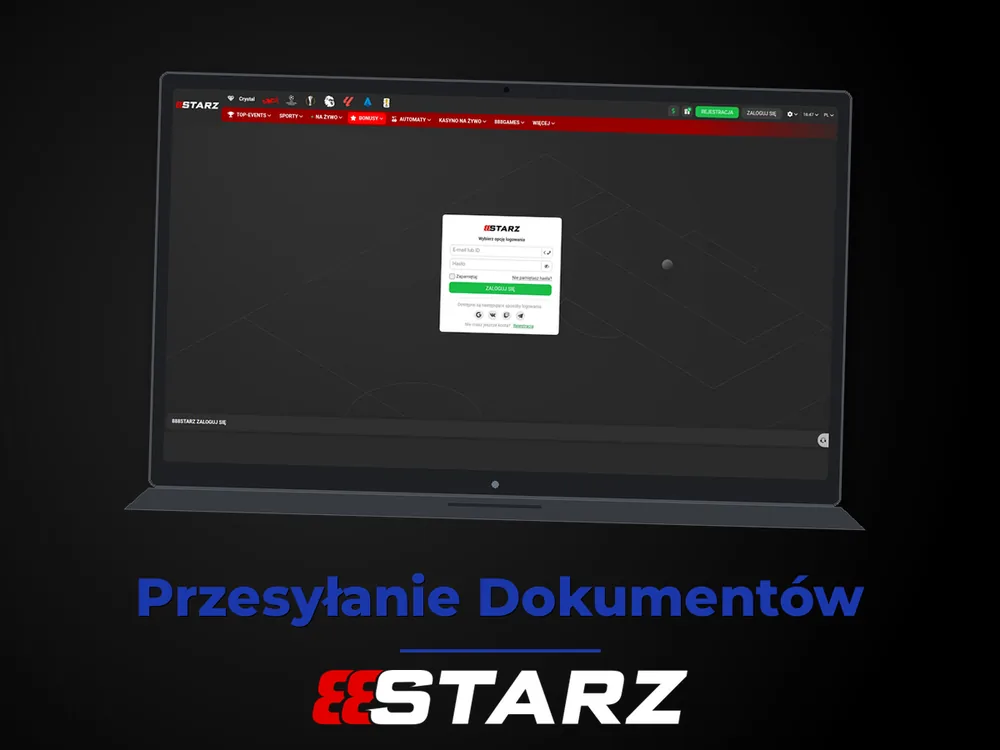 888starz - Przesyłanie Dokumentów