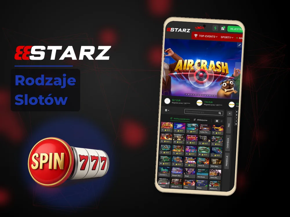 888starz - Rodzaje Slotów